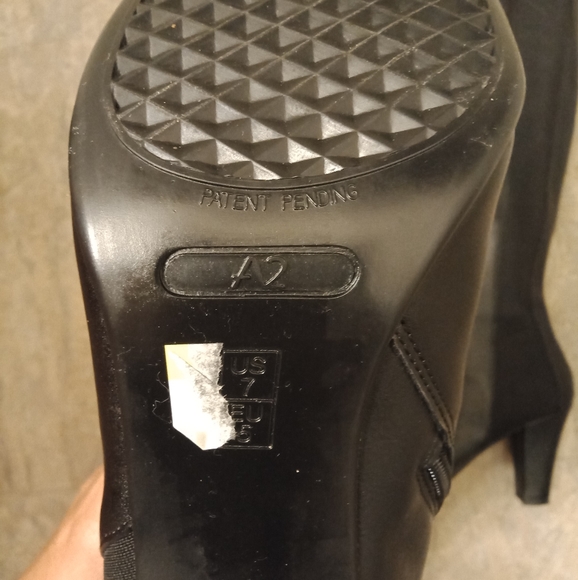 A2 By Aerosoles Heel rest Genuine Leather Knee boots Size 7 - Picture 7 of 8